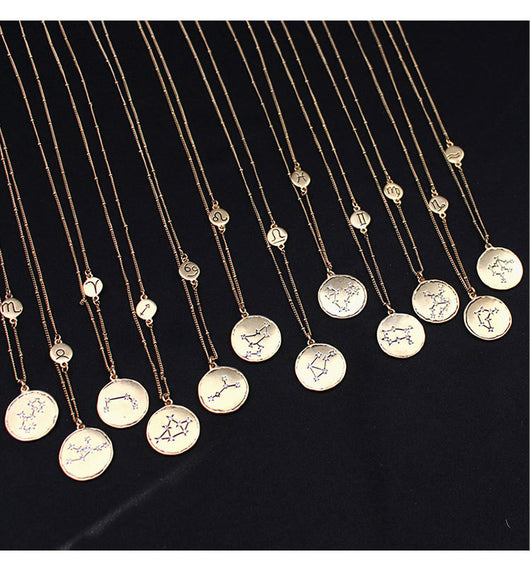 Colgante Dorado de los 12 Signos del Zodiaco - Image 8