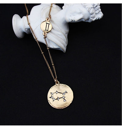 Colgante Dorado de los 12 Signos del Zodiaco - Image 16