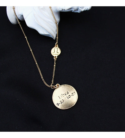 Colgante Dorado de los 12 Signos del Zodiaco - Image 19