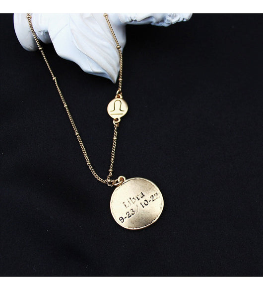 Colgante Dorado de los 12 Signos del Zodiaco - Image 19