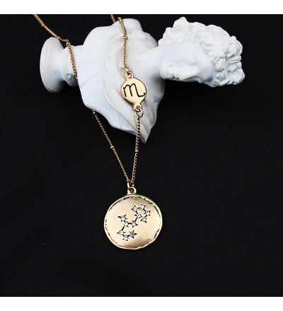 Colgante Dorado de los 12 Signos del Zodiaco - Image 20