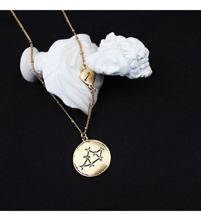 Colgante Dorado de los 12 Signos del Zodiaco - Image 22