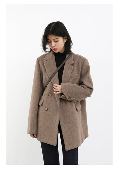 Blazer de Lana para Mujer con Hombros Anchos - Image 10