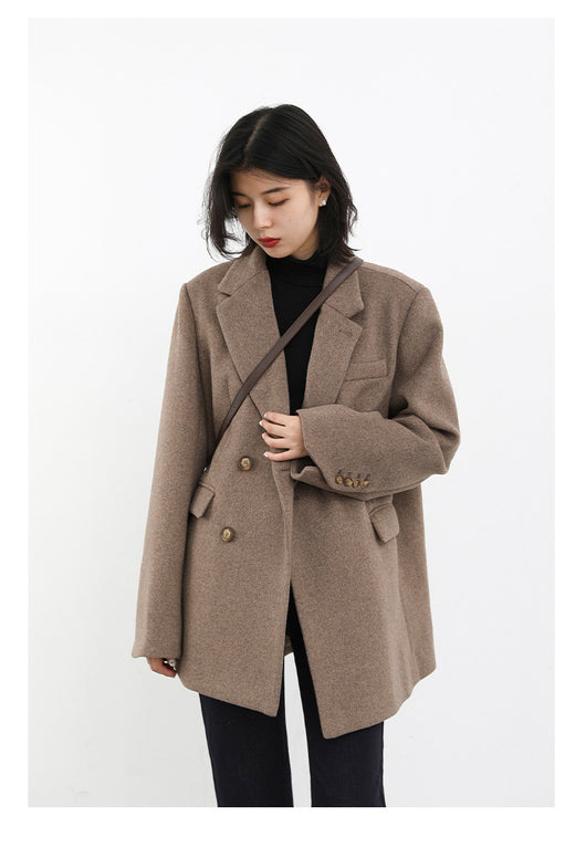 Blazer de Lana para Mujer con Hombros Anchos - Image 10