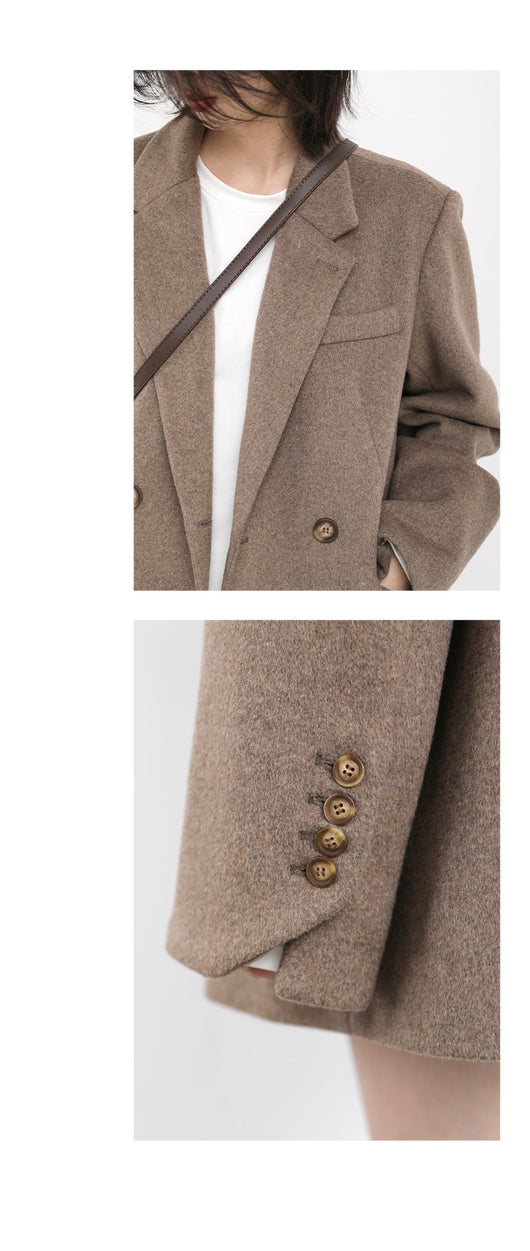 Blazer de Lana para Mujer con Hombros Anchos - Image 11