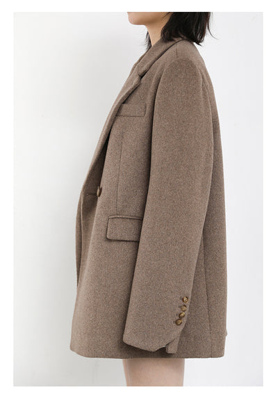 Blazer de Lana para Mujer con Hombros Anchos - Image 12