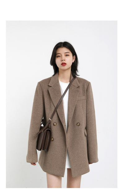 Blazer de Lana para Mujer con Hombros Anchos - Image 14