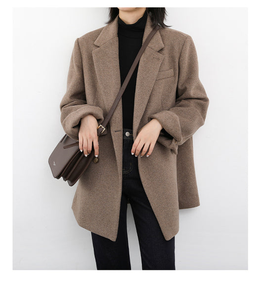 Blazer de Lana para Mujer con Hombros Anchos - Image 15