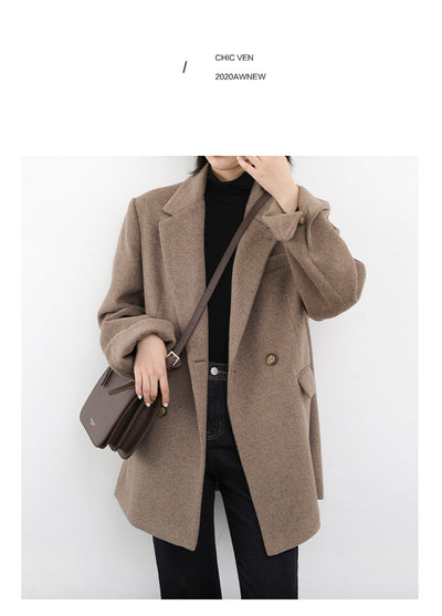 Blazer de Lana para Mujer con Hombros Anchos - Image 17