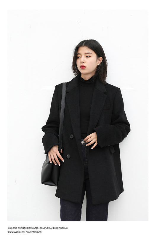 Blazer de Lana para Mujer con Hombros Anchos - Image 19