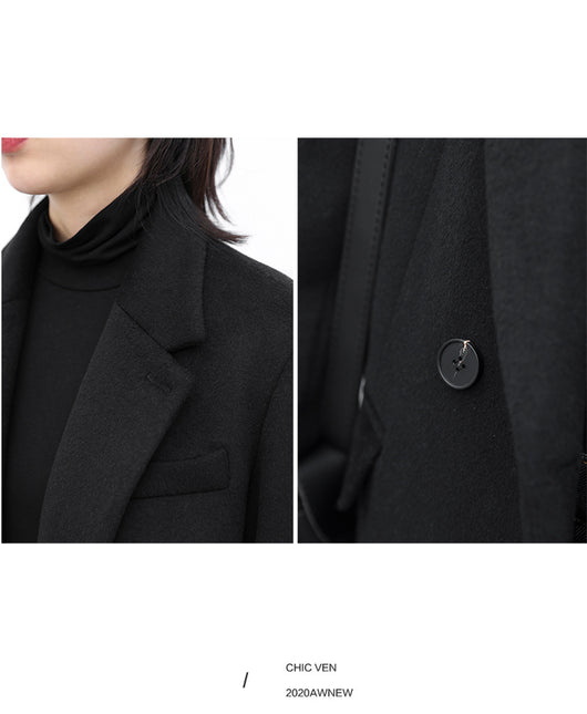 Blazer de Lana para Mujer con Hombros Anchos - Image 20