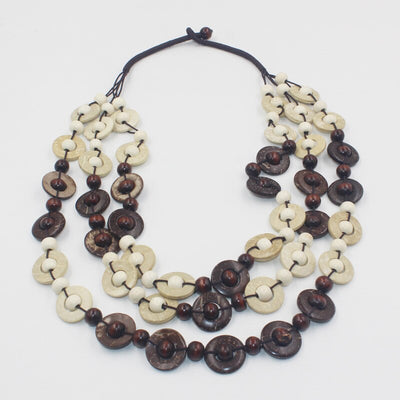 Collar Tejido de Concha de Coco Serie Café Multicapas - Accesorio de Playa - Image 18