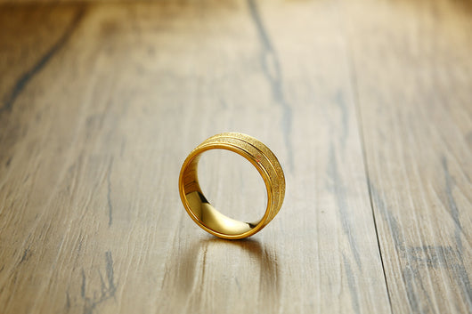 Anillo de Acero Titanio con Diseño Color Scrub - Image 8