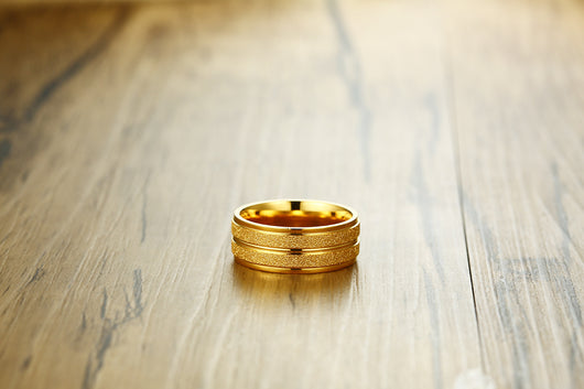 Anillo de Acero Titanio con Diseño Color Scrub - Image 9