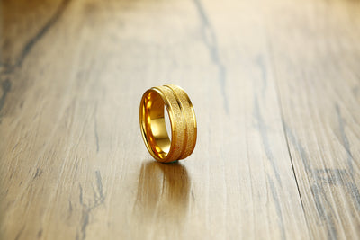 Anillo de Acero Titanio con Diseño Color Scrub - Image 10