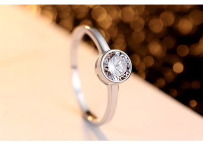 Anillo de Plata Elegante Ruili para Compromiso - Image 8