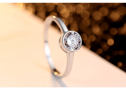 Anillo de Plata Elegante Ruili para Compromiso - Image 8