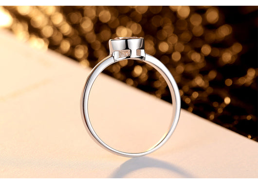 Anillo de Plata Elegante Ruili para Compromiso - Image 9