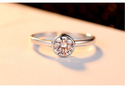 Anillo de Plata Elegante Ruili para Compromiso - Image 10