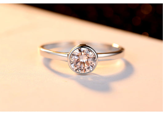 Anillo de Plata Elegante Ruili para Compromiso - Image 10