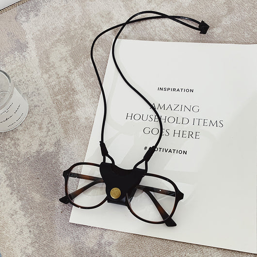 Cordón para Gafas de Cuero - Sujetador de Lentes con Clip Ajustable - Image 6