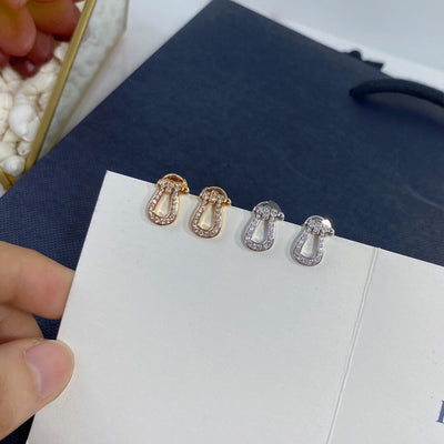 Aretes Herradura de Plata Esterlina 925 con Cierre de Presión - Image 19