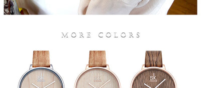 Reloj de Cuarzo para Mujer con Agujas de Madera - Image 4