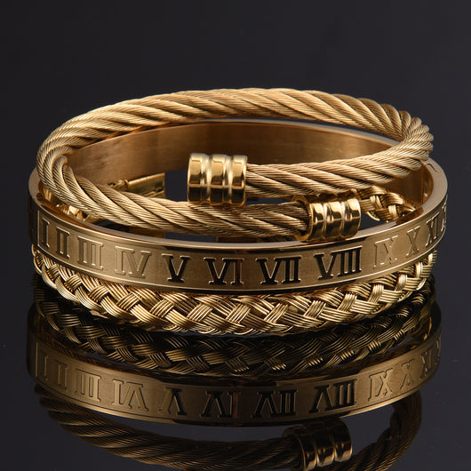 Pulsera de acero inoxidable tejida para hombre - Image 8