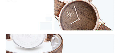 Reloj de Cuarzo para Mujer con Agujas de Madera - Image 13
