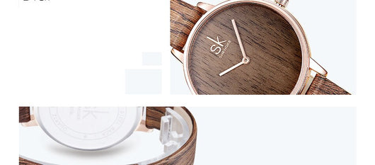 Reloj de Cuarzo para Mujer con Agujas de Madera - Image 13