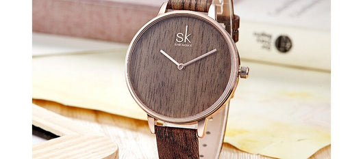Reloj de Cuarzo para Mujer con Agujas de Madera - Image 16