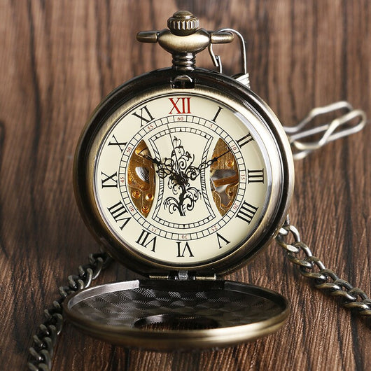 Reloj de Bolsillo Mecánico Manual Clásico - Image 15
