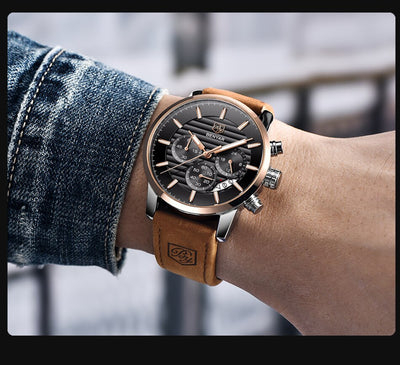 Reloj para Hombre con Tres Esferas y Correa Ajustable - Image 7