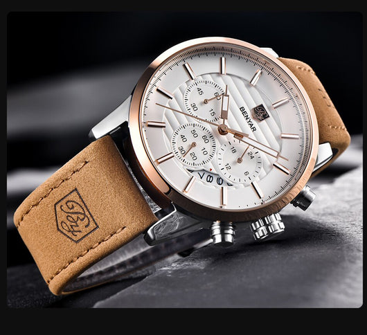 Reloj para Hombre con Tres Esferas y Correa Ajustable - Image 9