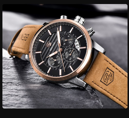Reloj para Hombre con Tres Esferas y Correa Ajustable - Image 10