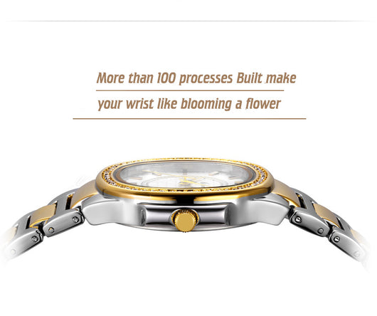 Reloj Casual para Mujer con Cristales Brillantes - Elegancia Diamantada - Image 7