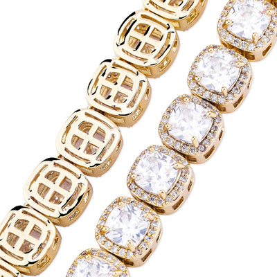 Collar Cuadrado Hip Hop con Circonitas Brillantes - Image 10
