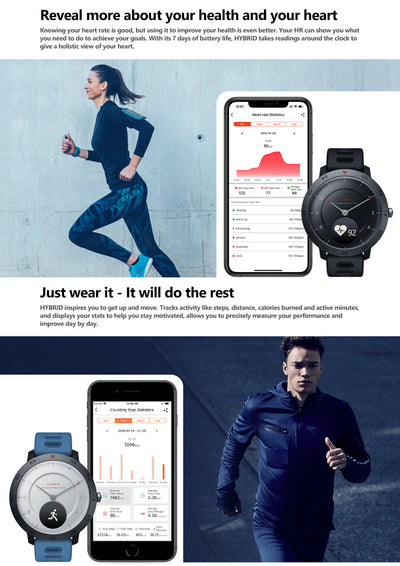 Reloj Inteligente Híbrido con Monitor de Frecuencia Cardíaca y Presión Arterial - Image 8