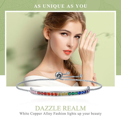 Pulsera de Cobre Artesanal para Mujer con Circonita Brillante - Image 5