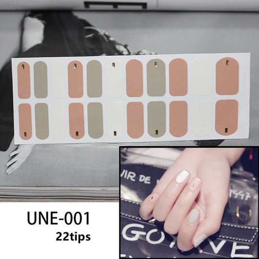 Pegatinas de Uñas 3D Navideñas Estilo Europeo - Impermeables y Desprendibles 22 Puntas - Image 43