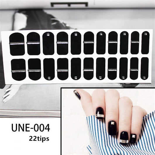 Pegatinas de Uñas 3D Navideñas Estilo Europeo - Impermeables y Desprendibles 22 Puntas - Image 46