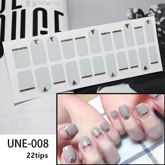 Pegatinas de Uñas 3D Navideñas Estilo Europeo - Impermeables y Desprendibles 22 Puntas - Image 49
