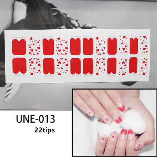 Pegatinas de Uñas 3D Navideñas Estilo Europeo - Impermeables y Desprendibles 22 Puntas - Image 54