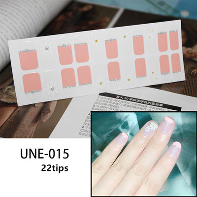 Pegatinas de Uñas 3D Navideñas Estilo Europeo - Impermeables y Desprendibles 22 Puntas - Image 56