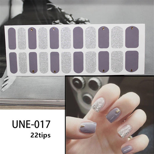 Pegatinas de Uñas 3D Navideñas Estilo Europeo - Impermeables y Desprendibles 22 Puntas - Image 58
