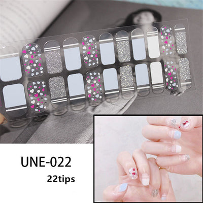 Pegatinas de Uñas 3D Navideñas Estilo Europeo - Impermeables y Desprendibles 22 Puntas - Image 62