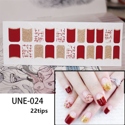 Pegatinas de Uñas 3D Navideñas Estilo Europeo - Impermeables y Desprendibles 22 Puntas - Image 64
