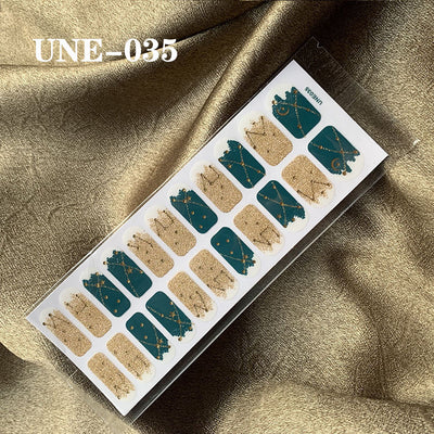 Pegatinas de Uñas 3D Navideñas Estilo Europeo - Impermeables y Desprendibles 22 Puntas - Image 75