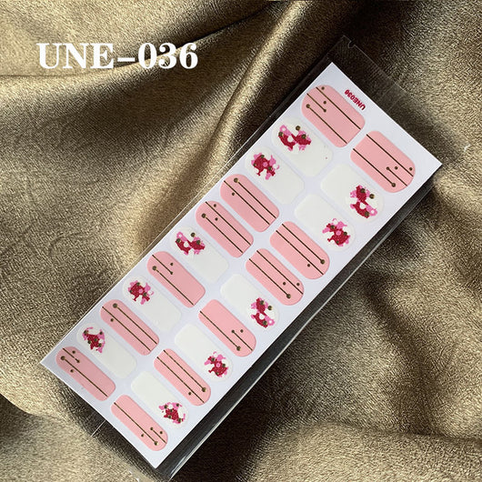Pegatinas de Uñas 3D Navideñas Estilo Europeo - Impermeables y Desprendibles 22 Puntas - Image 76