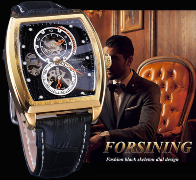 Reloj Mecánico Automático Cuadrado Hueco para Hombre - Diseño Casual Elegante - Image 9